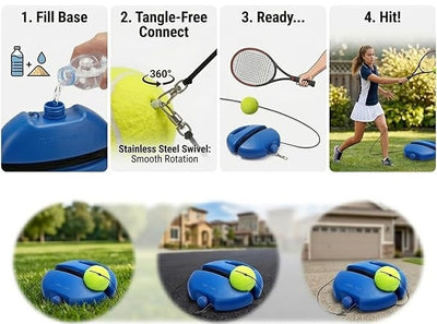 Lumiwarm™ Portable Tennis Rebound Trainer