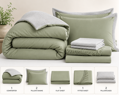 Lumiwarm 7-Piece Microfiber Bedding Set