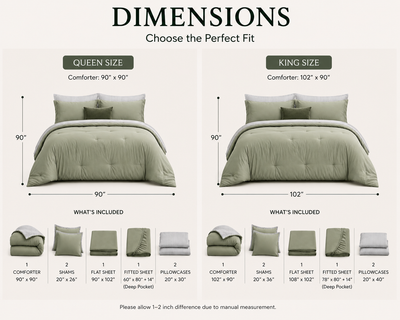 Lumiwarm 7-Piece Microfiber Bedding Set