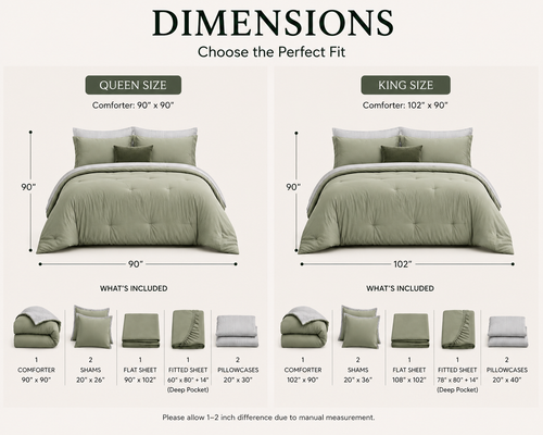Lumiwarm 7-Piece Microfiber Bedding Set