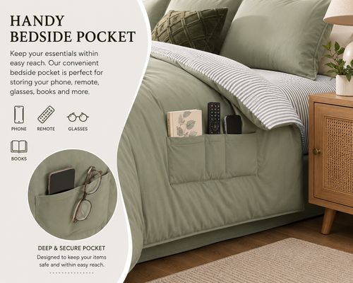 Lumiwarm 7-Piece Microfiber Bedding Set