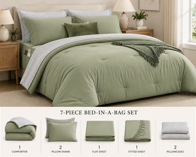 Lumiwarm 7-Piece Microfiber Bedding Set