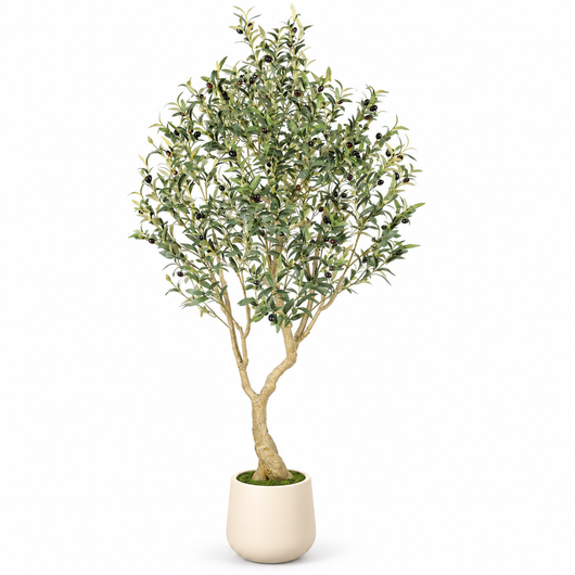 LumiWarm™ Faux Olive Tree w/ Planter Pot